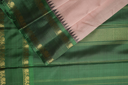 Ambaram Kanjivaram Silk Saree - AMB-PEAGR-018 (4 Gram Gold Zari)