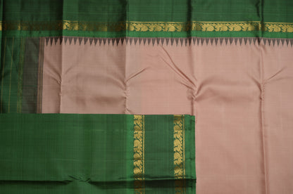 Ambaram Kanjivaram Silk Saree - AMB-PEAGR-018 (4 Gram Gold Zari)