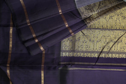 Ambaram Kanjivaram Silk Saree- AMB-PRGRY-016 (3 Gram Gold Zari)