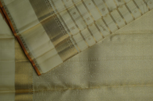 Ambaram Kanjivaram Silk Saree -AMB-IVGL-026 (3 Gram Gold Zari)