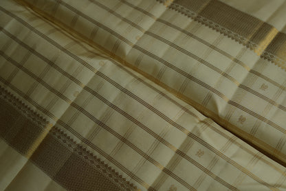 Ambaram Kanjivaram Silk Saree -AMB-IVGL-026 (3 Gram Gold Zari)
