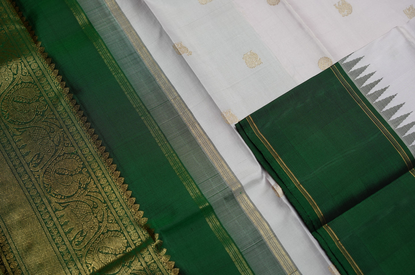 Ambaram Kanjivaram Silk Saree -AMB-GRGL-027 (3 Gram Gold Zari)