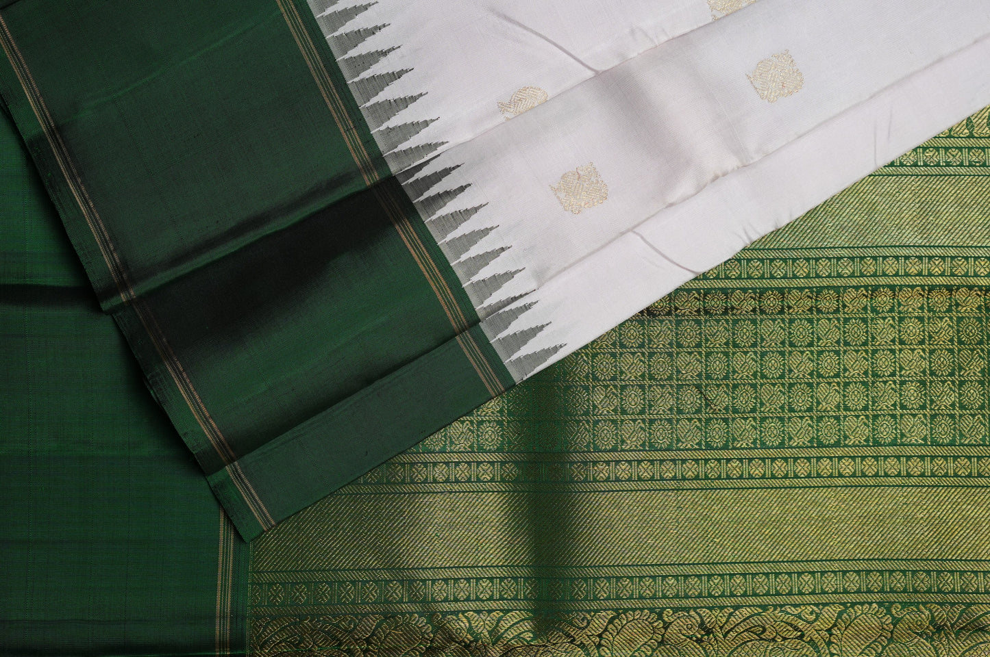 Ambaram Kanjivaram Silk Saree -AMB-GRGL-027 (3 Gram Gold Zari)