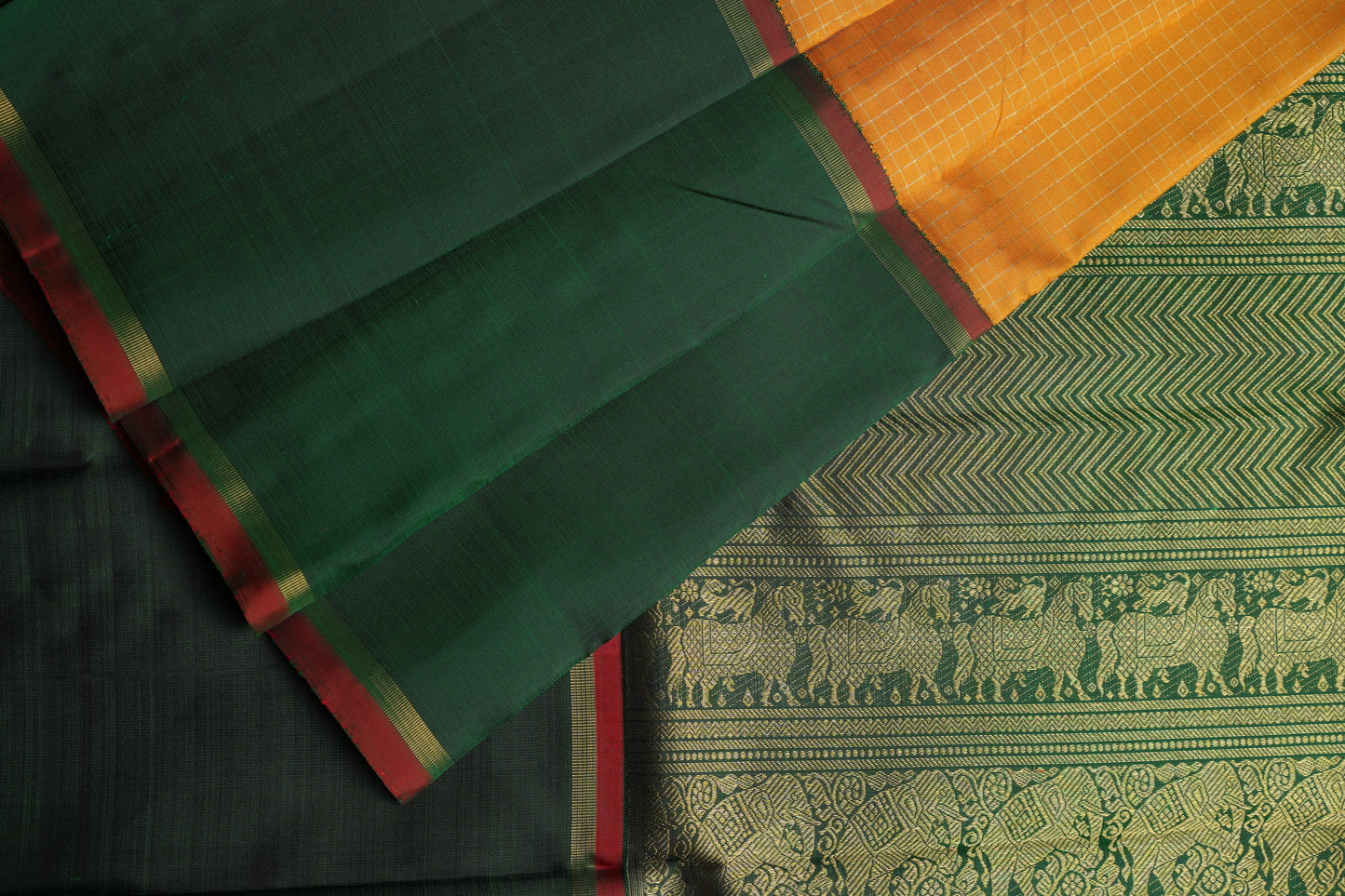 Ambaram Kanjivaram Silk Saree -AMB-MUSGL-029 (3 Gram Gold Zari)