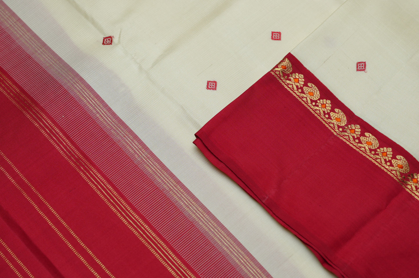 Ambaram Kanjivaram Silk Saree -AMB-MRGLD-032 (3 Gram Gold Zari)
