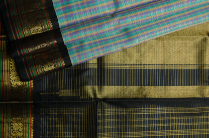 Ambaram Kanjivaram Silk Saree -AMB-BLKGL-033 (3 Gram Gold Zari)