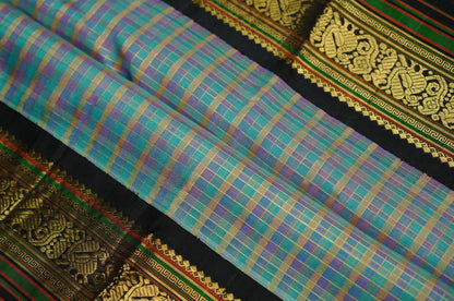 Ambaram Kanjivaram Silk Saree -AMB-BLKGL-033 (3 Gram Gold Zari)