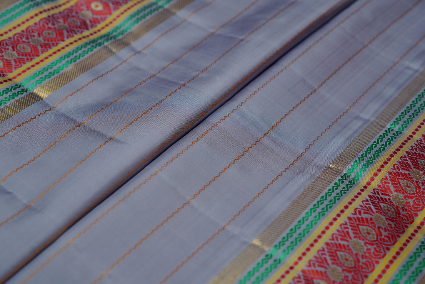 Ambaram Kanjivaram Silk Saree -AMB-GRBL-034 (3 Gram Gold Zari)