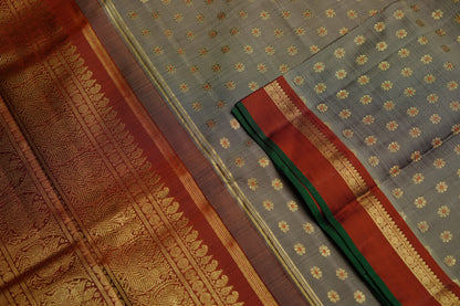 Ambaram Kanjivaram Silk Saree -AMB-GYMAGD-035 (3 Gram Gold Zari)