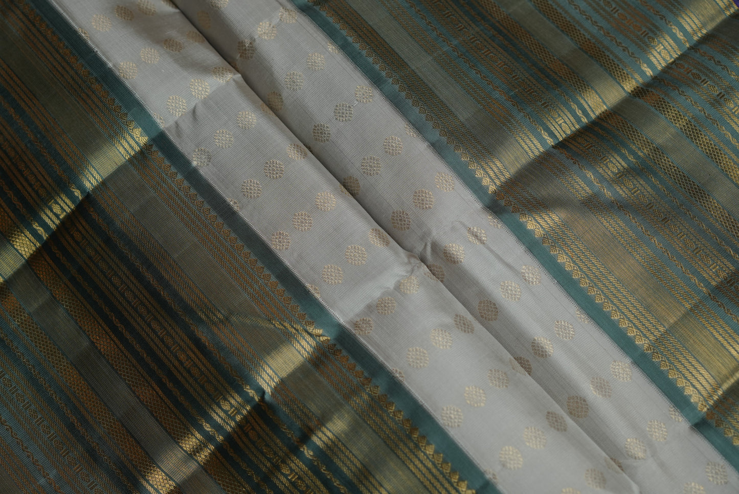 Ambaram Kanjivaram Silk Saree -AMB-GRGEGL-036 (3 Gram Gold Zari)