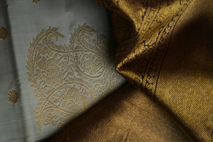 Ambaram Kanjivaram Silk Saree -AMB-MDBGD-038 (3 Gram Gold Zari)
