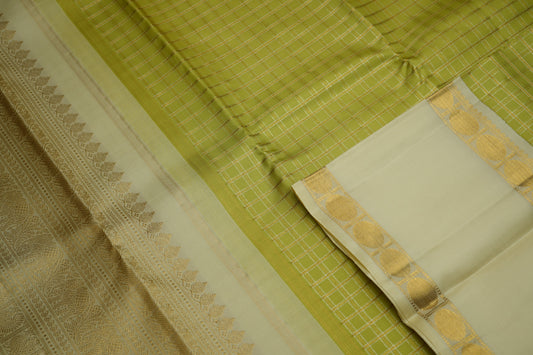 Ambaram Kanjivaram Silk Saree -AMB-IVGDGR-045 (3 Gram Gold Zari)