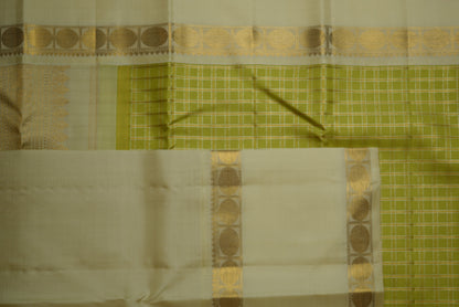 Ambaram Kanjivaram Silk Saree -AMB-IVGDGR-045 (3 Gram Gold Zari)