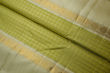 Ambaram Kanjivaram Silk Saree -AMB-IVGDGR-045 (3 Gram Gold Zari)