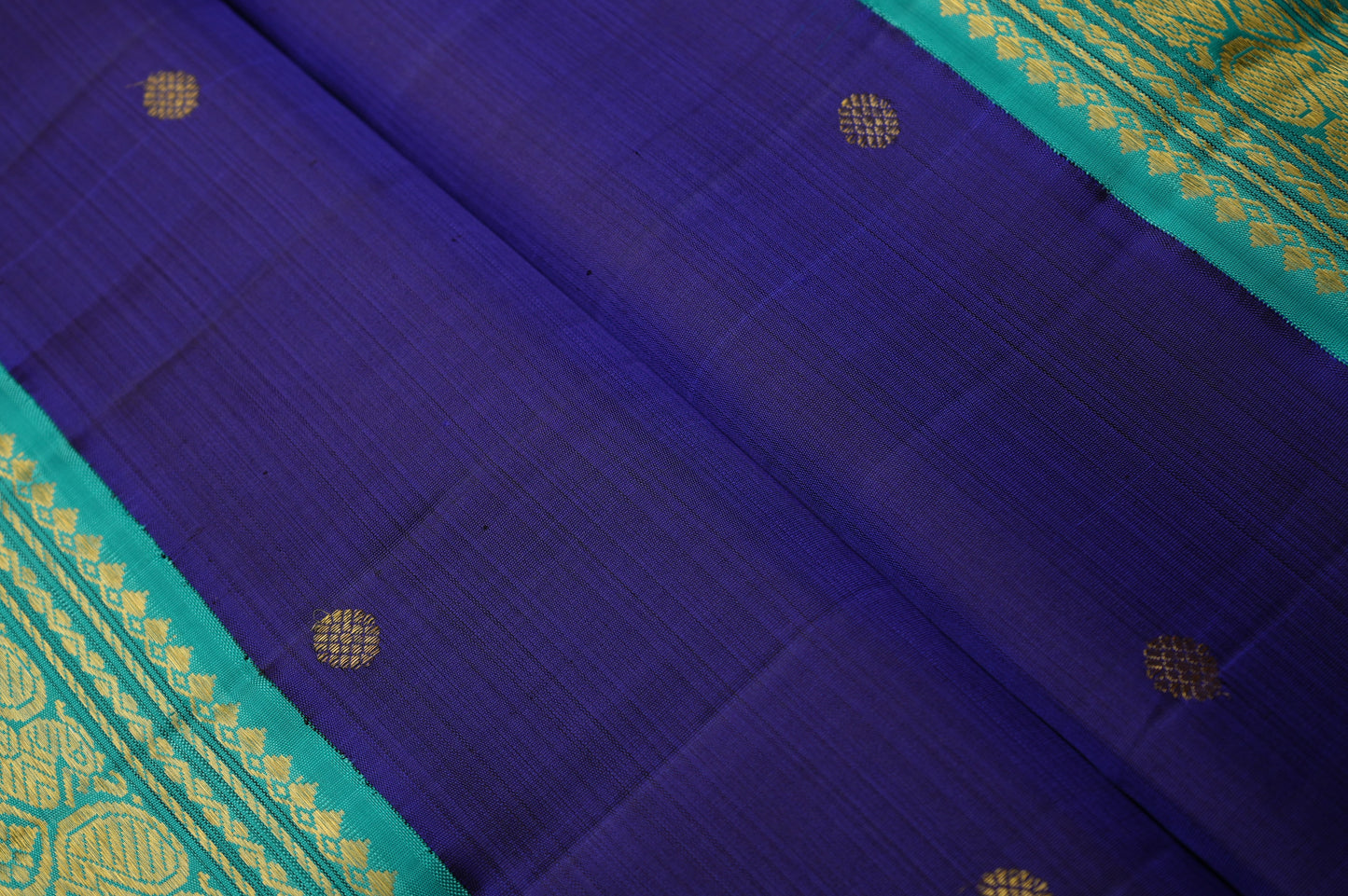 Ambaram Kanjivaram Silk Saree -AMB-VLZGR-046 (3 Gram Gold Zari)