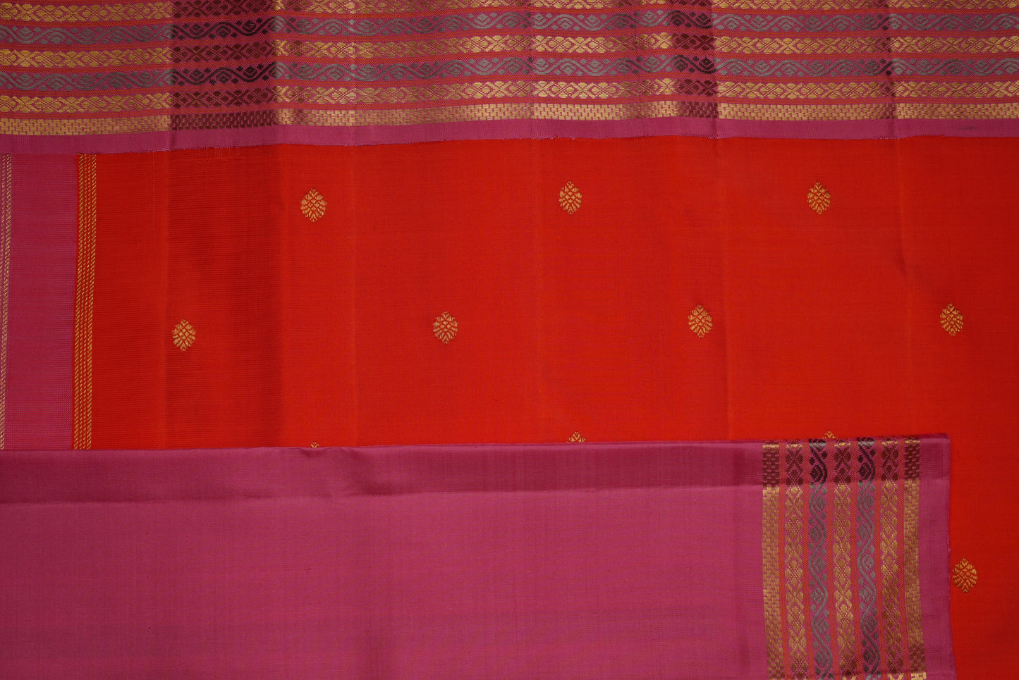 Ambaram Kanjivaram Silk Saree -AMB-RDGDPK-047 (3 Gram Gold Zari)