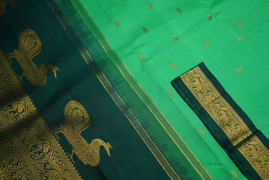 Ambaram Kanjivaram Silk Saree -AMB-PGRGD-65 (3 Gram Gold Zari)