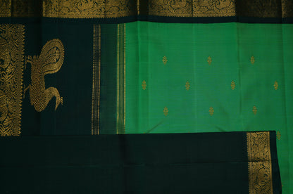 Ambaram Kanjivaram Silk Saree -AMB-PGRGD-065 (3 Gram Gold Zari)
