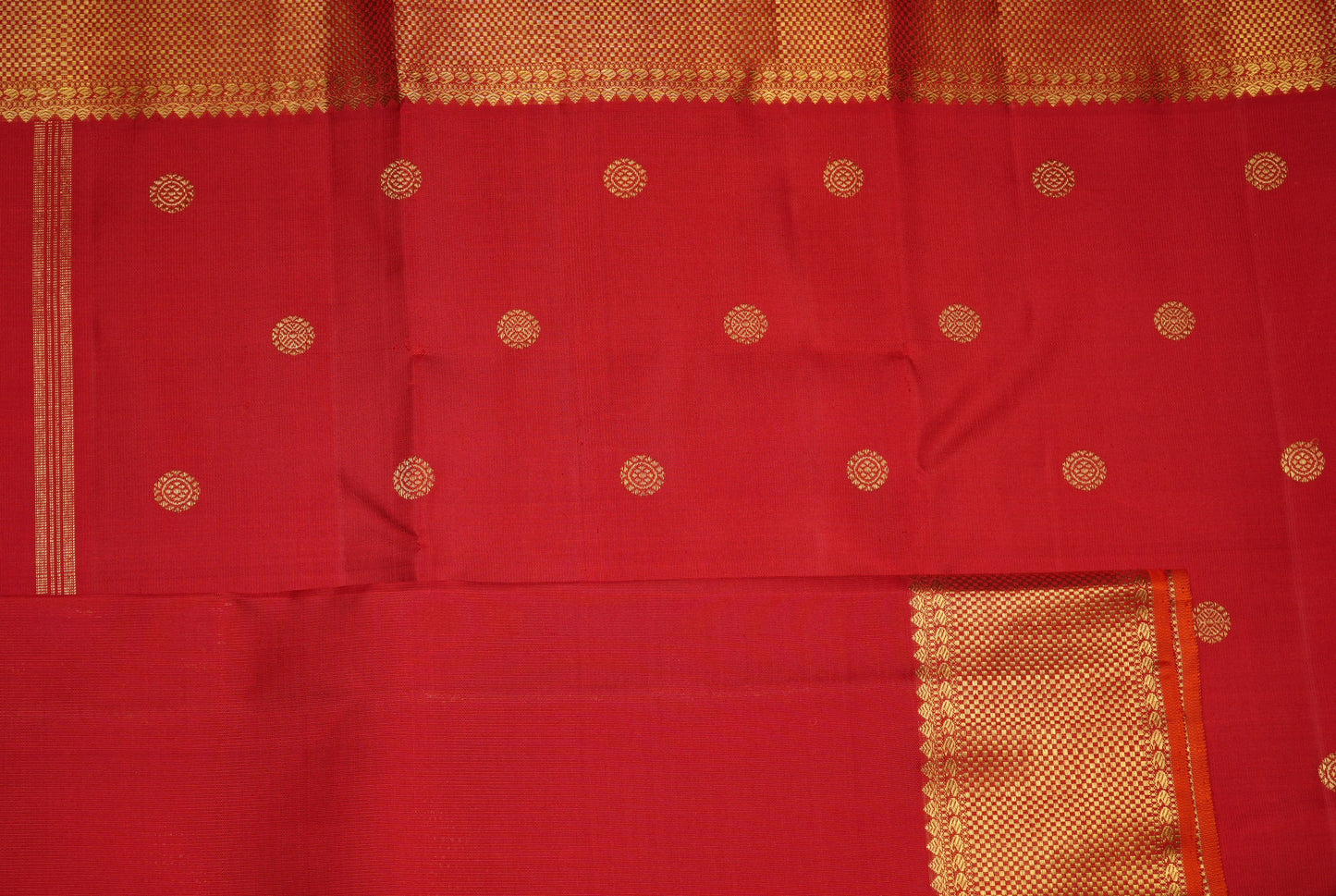 Ambaram Kanjivaram Silk Saree -AMB-RDGD-051 (3 Gram Gold Zari)