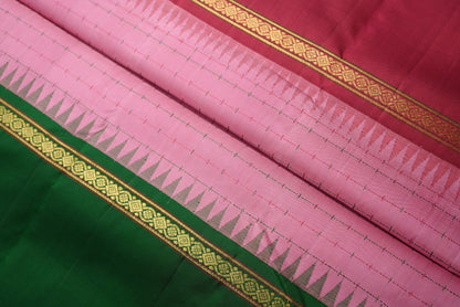 Ambaram Kanjivaram Silk Saree -AMB-TLBLRD-052 (3 Gram Gold Zari)