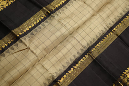 Ambaram Kanjivaram Silk Saree -AMB-BLKGD-053 (3 Gram Gold Zari)