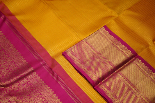Ambaram Kanjivaram Silk Saree -AMB-MUYLME-56 (3 Gram Gold Zari)
