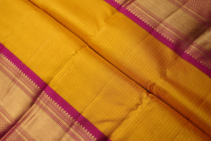 Ambaram Kanjivaram Silk Saree -AMB-MUYLME-056 (3 Gram Gold Zari)