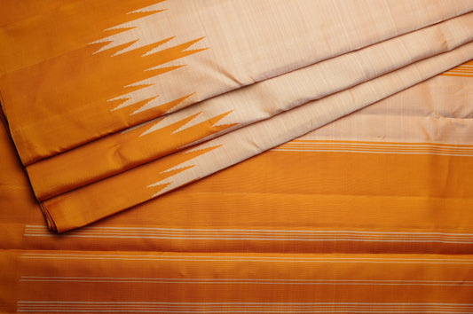 Ambaram Kanjivaram Silk Saree -AMB-MUORG-59 (3 Gram Gold Zari)