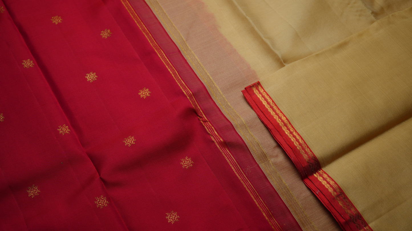 Ambaram Pure Silk Organza Kanjivaram Saree -AMB-MRGDGB-063 (3 Gram Gold Zari)