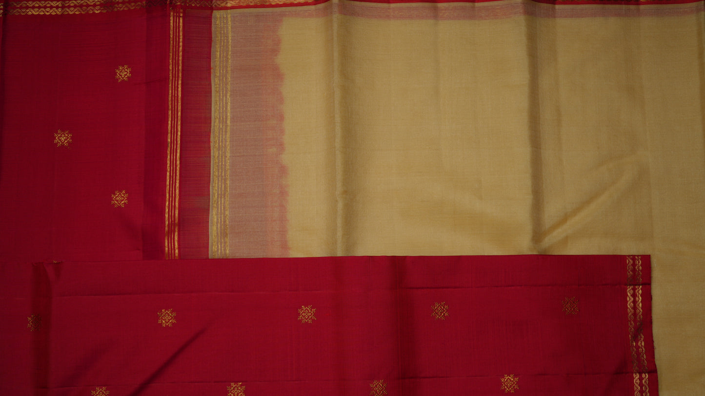 Ambaram Pure Silk Organza Kanjivaram Saree -AMB-MRGDGB-063 (3 Gram Gold Zari)