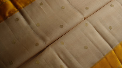 Ambaram Pure Silk Organza Kanjivaram Saree -AMB-BEORGGD-062 (3 Gram Gold Zari)