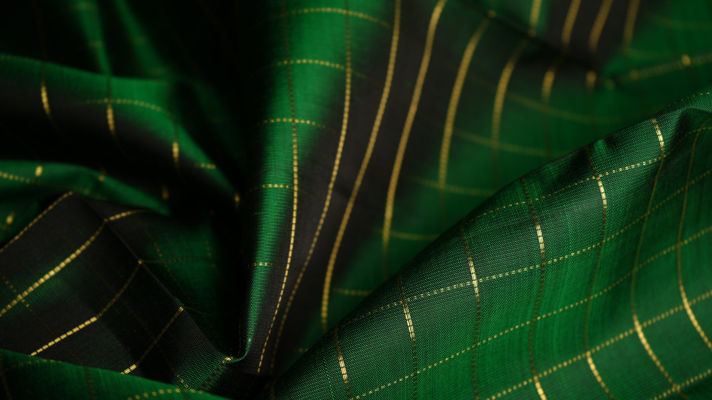 Ambaram Kanjivaram Silk Dupatta -AMB-EMEGR-01