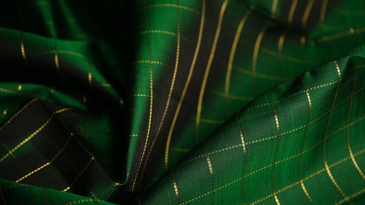 Ambaram Kanjivaram Silk Dupatta -AMB-EMEGR-01