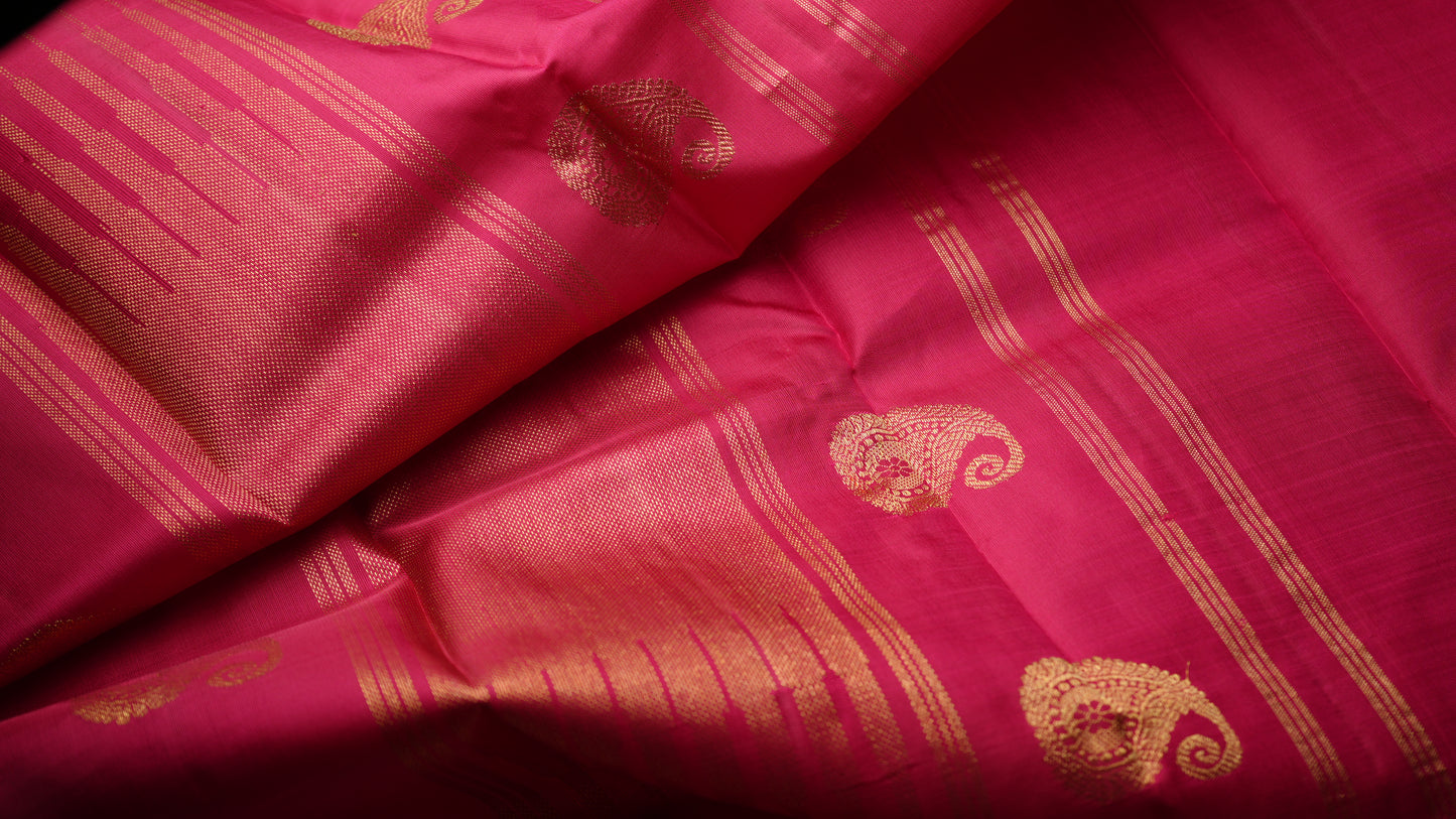 Ambaram Kanjivaram Silk Dupatta -AMB-PIGD-02