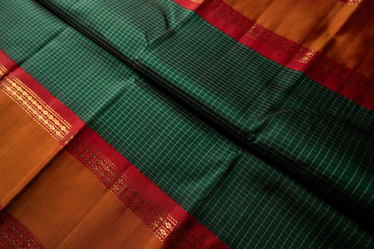 Amabaram Kanjivaram Silk Saree – AMB-GR-003 (3 Gram Gold Zari)