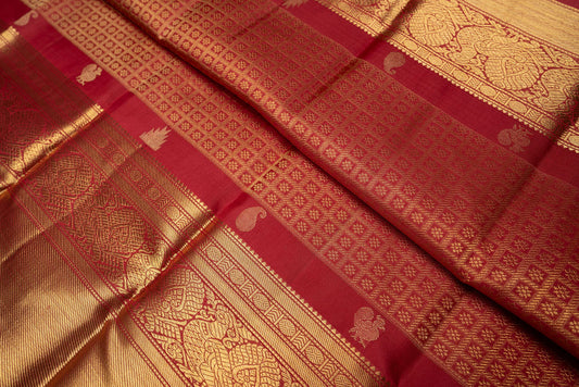 Amabaram Kanjivaram Silk Saree – AMB-GDZ-012 (5 Gram Gold Zari)