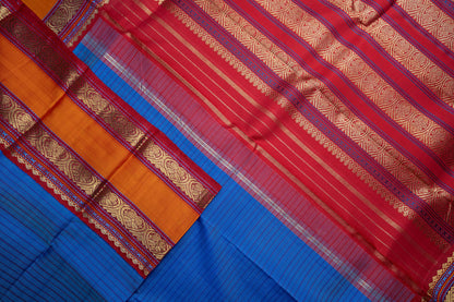 Amabaram Kanjivaram Silk Saree – AMB-BL-004 (3 Gram Gold Zari )