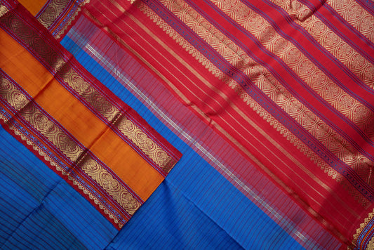 Amabaram Kanjivaram Silk Saree – AMB-BL-004 (3 Gram Gold Zari )