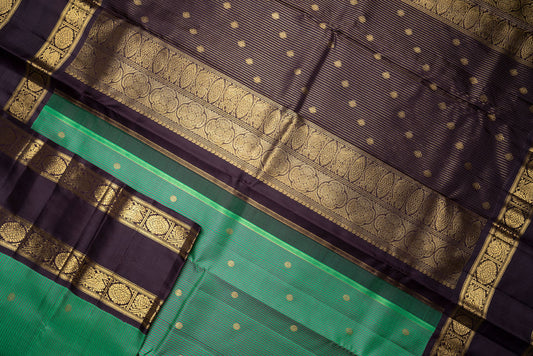 Amabaram Kanjivaram Silk Saree – AMB-GR-005 (3 Gram Gold Zari)