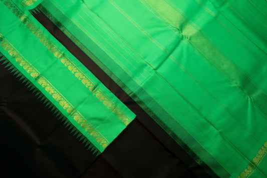 Amabaram Kanjivaram Silk Saree – AMB-BLK-009 (4 Grams Gold Zari)
