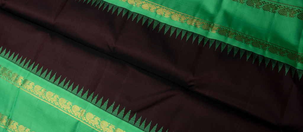 Amabaram Kanjivaram Silk Saree – AMB-BLK-009 (4 Grams Gold Zari)