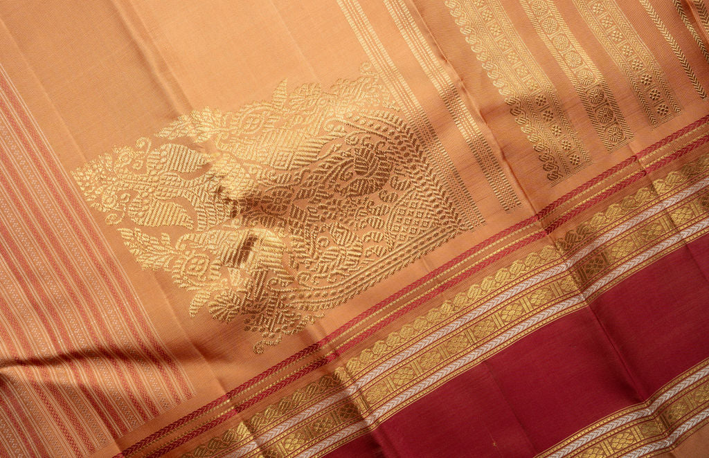 Amabaram Kanjivaram Silk Saree – AMB-PK-008 (3 Gram Gold Zari)
