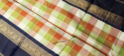Amabaram Kanjivaram Silk Saree – AMB-Bl-002 (3 Gram Gold Zari )