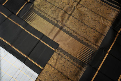 Amabaram Kanjivaram Silk Saree – AMB-WHT-013 (3 Gram Gold Zari )